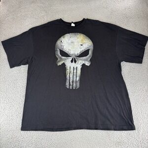 Punisher Shirt‎ Vintage Mad Engine Skull 2012 Marvel Y2K 3xl Black